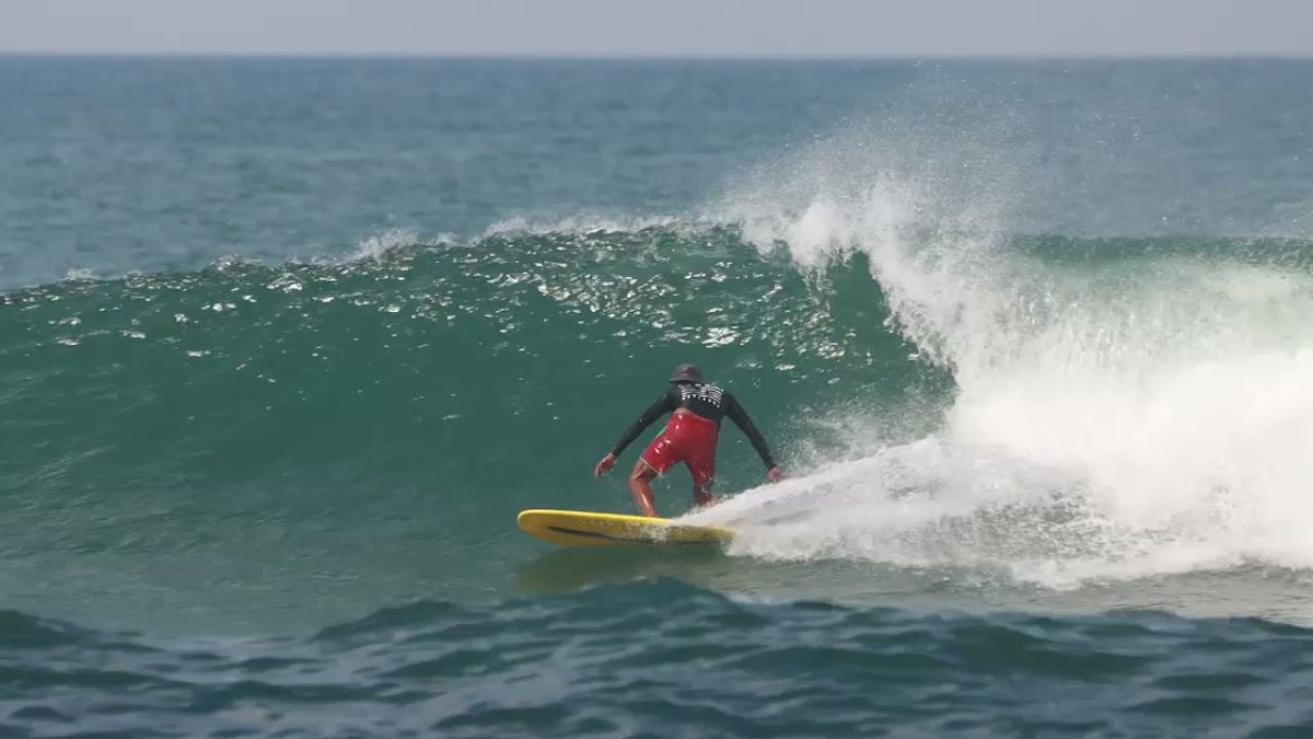 Learning to surf in Bali